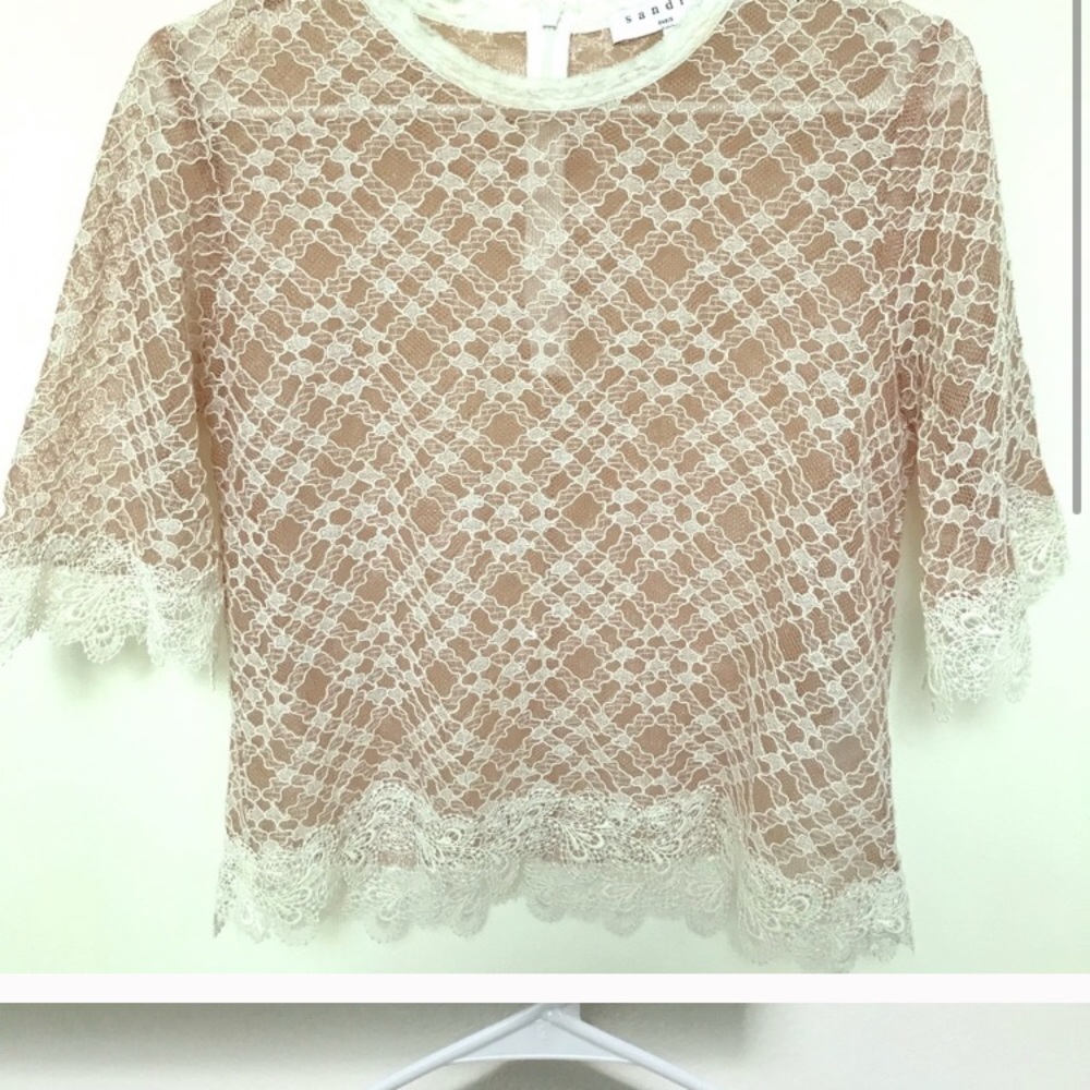 Sandro Paris Lace Top